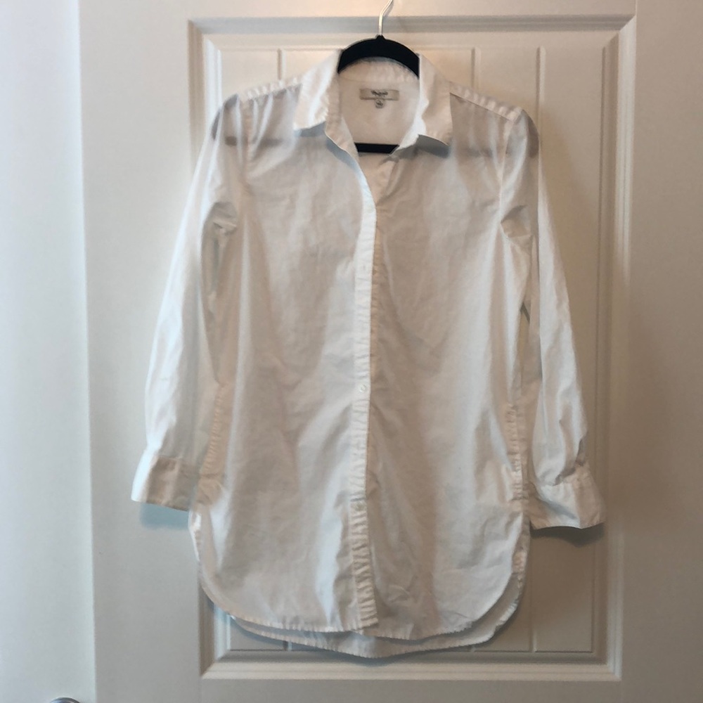 Madewell Button Down Tunic shirt with Pockets